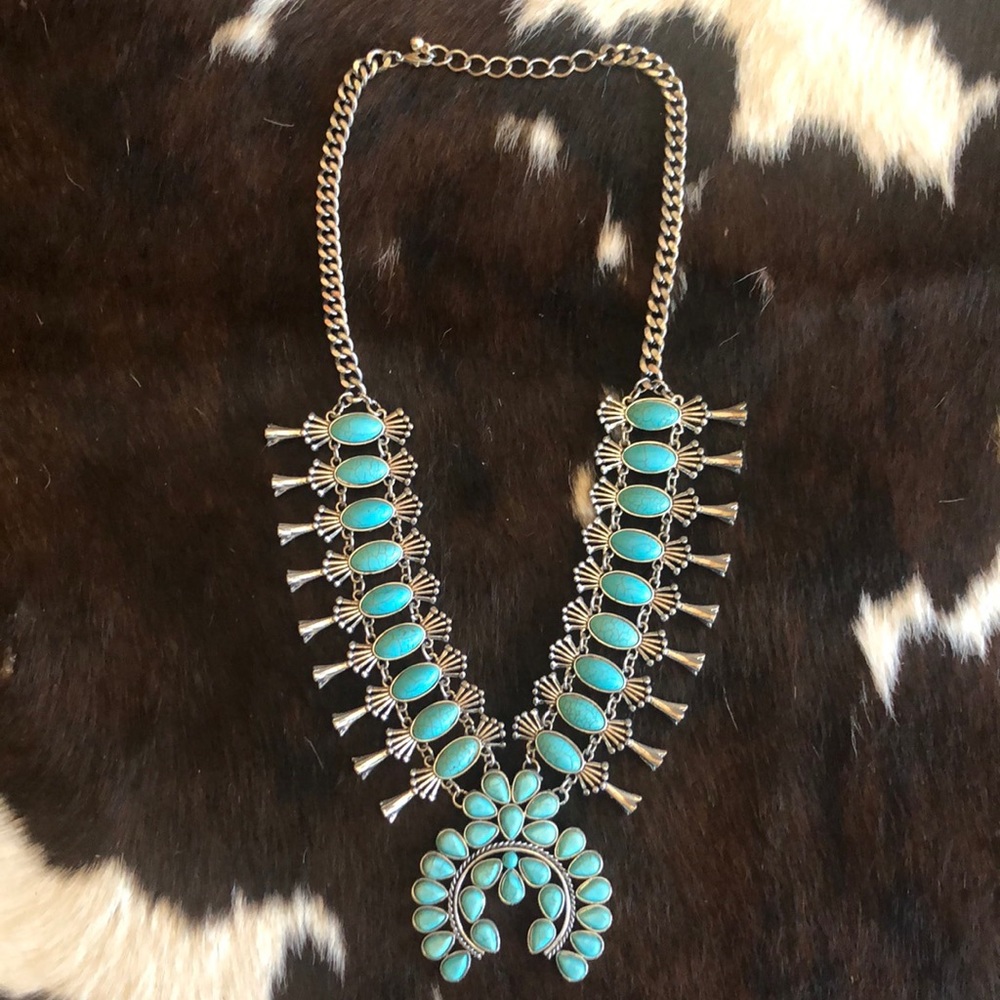 Squash blossom necklace